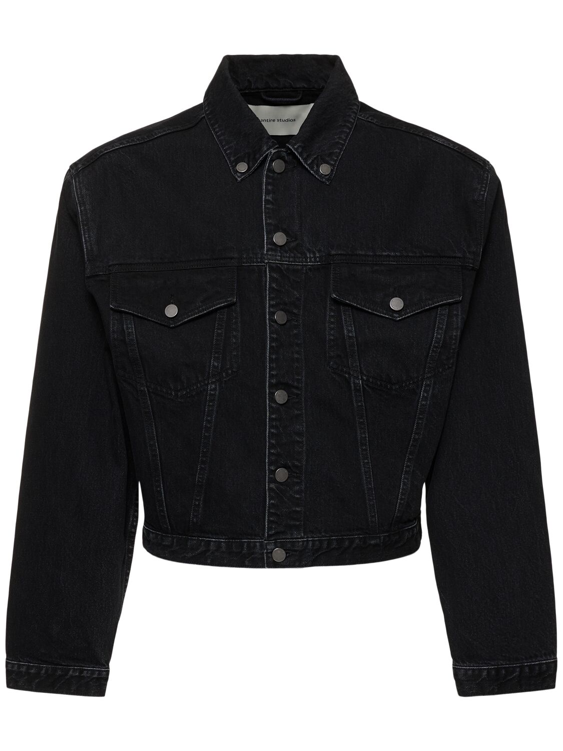 Veste En Denim Shrunken - ENTIRE STUDIOS - Modalova