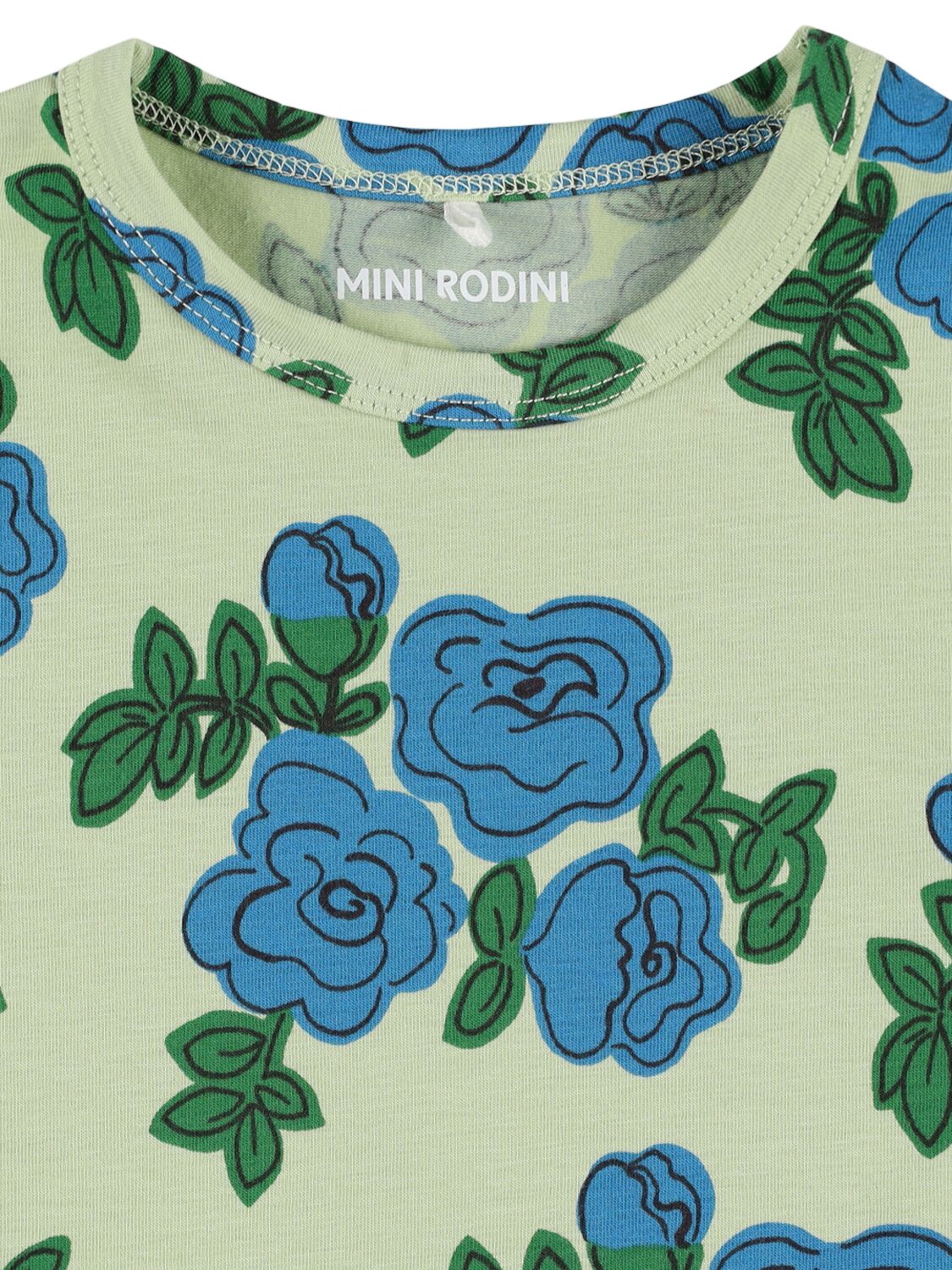 Mini Rodini Printed Cotton Blend Jersey T-shirt
