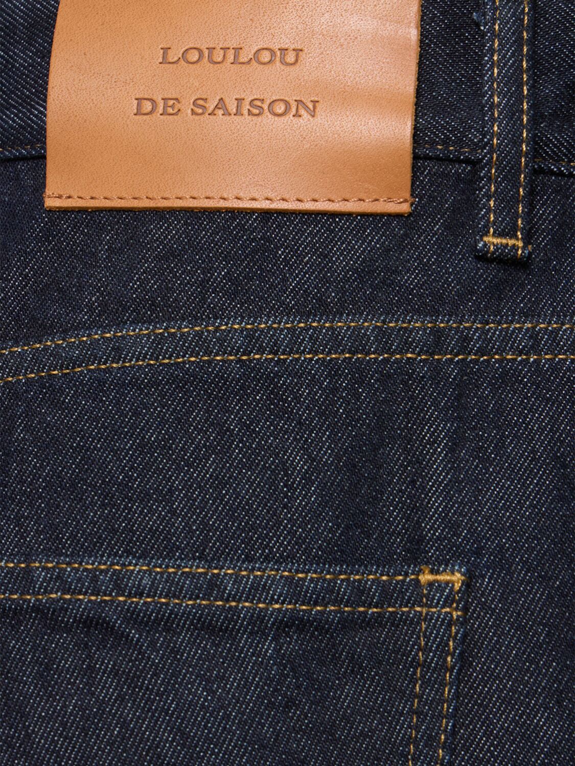 LOULOU STUDIO SAMUR COTTON DENIM JEANS 