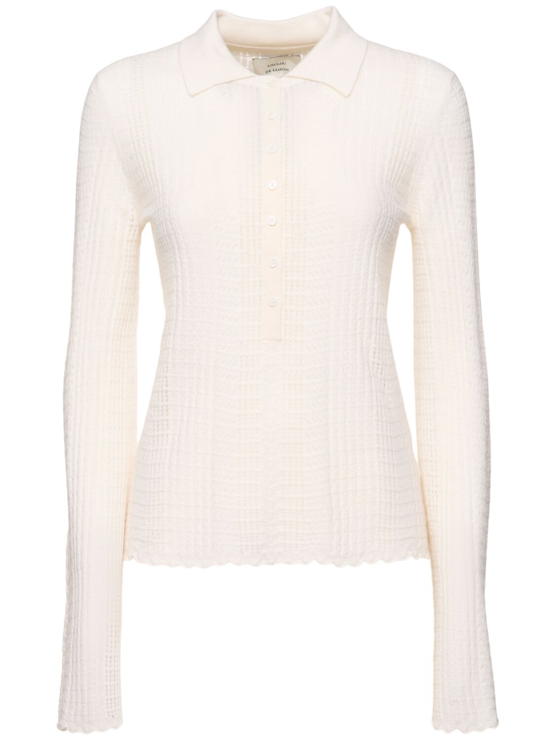 Polo En Maille Fine Tiha - LOULOU DE SAISON - Modalova