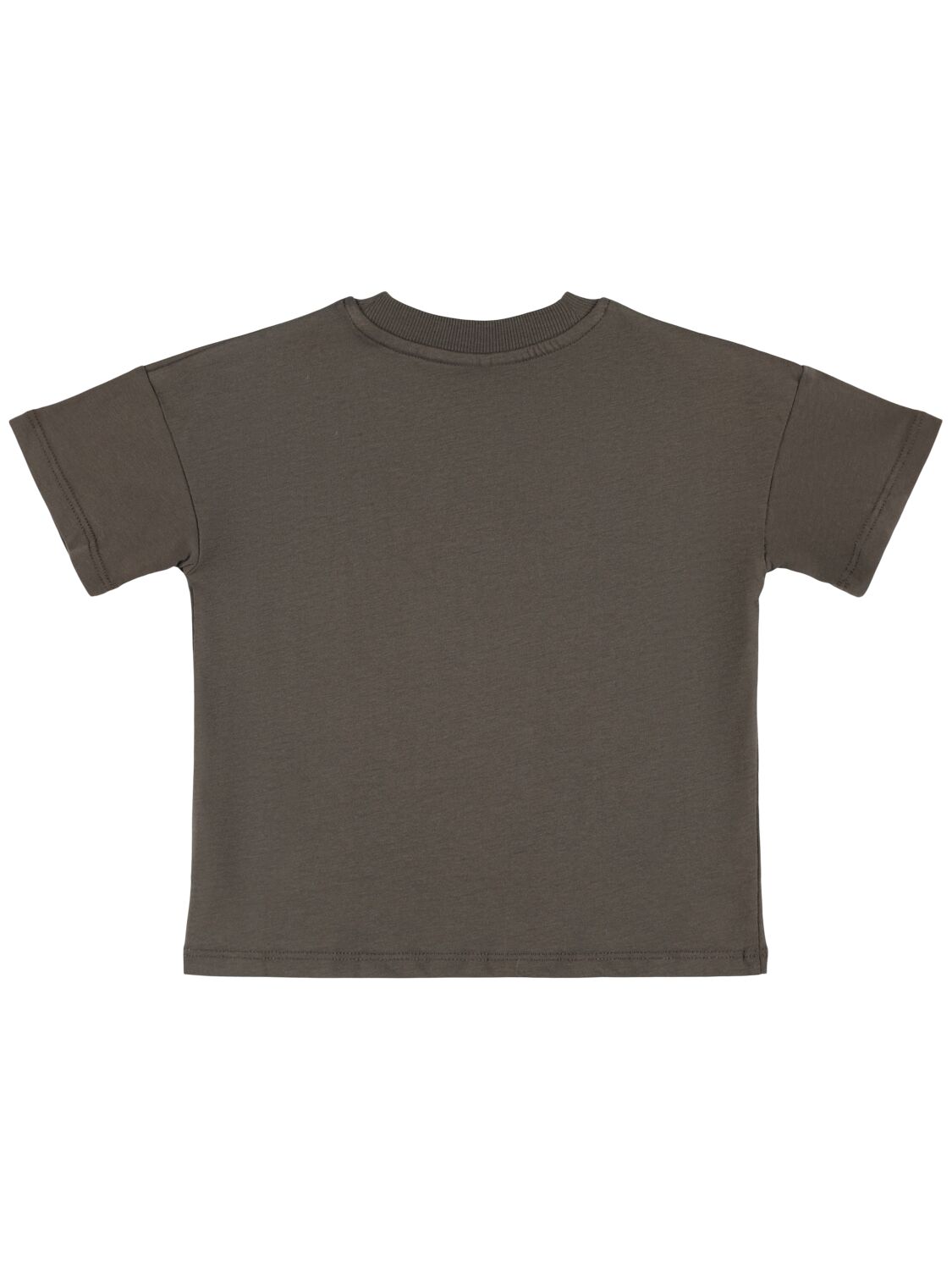 Mini Rodini Faded Black T-shirt With Heart Embroidery And Arrow