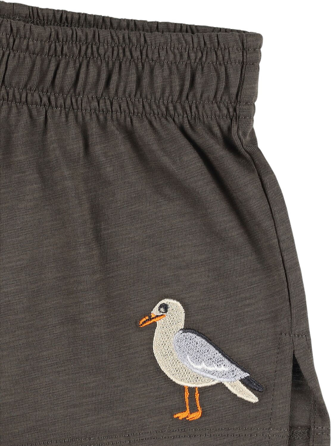 Mini Rodini Embroidered Cotton Shorts