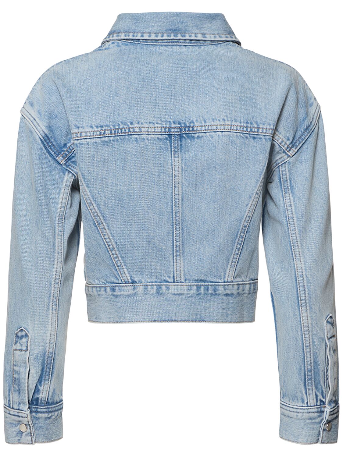Shop Wardrobe.nyc Cropped Denim Jacket