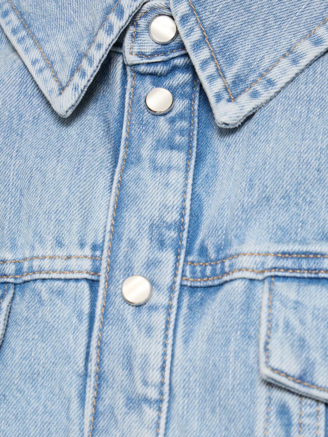 Shop Wardrobe.nyc Cropped Denim Jacket