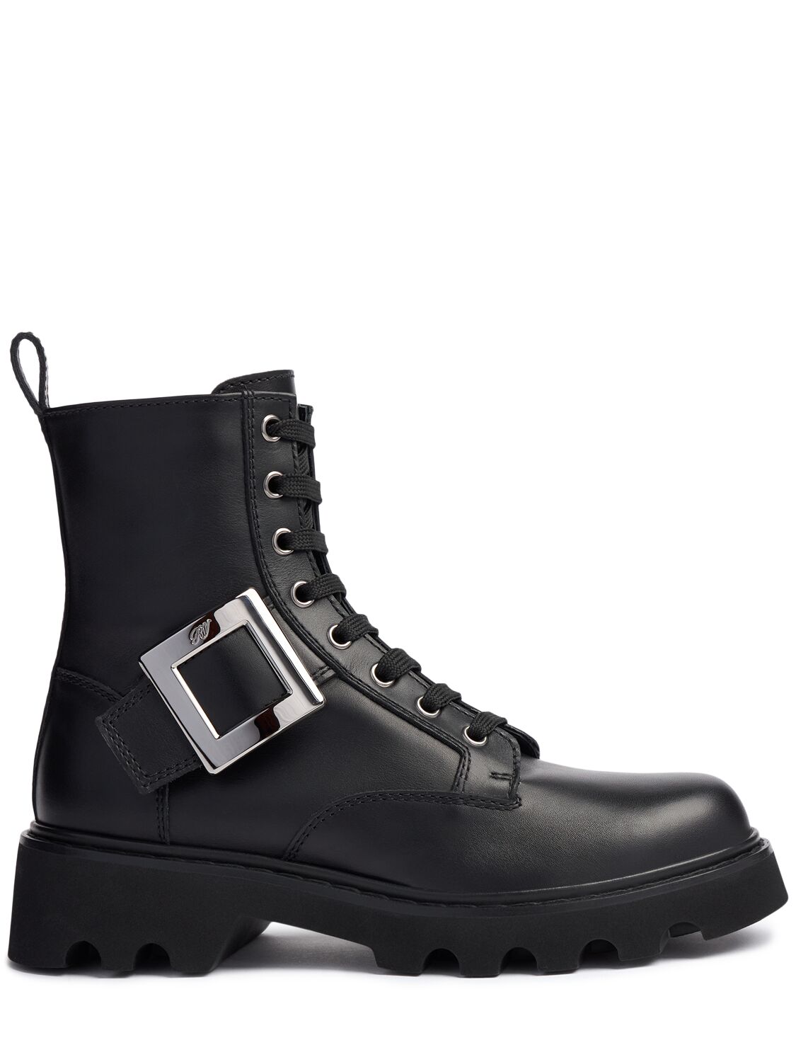 Mm Viv Rangers Leather Combat Boots - ROGER VIVIER - Modalova