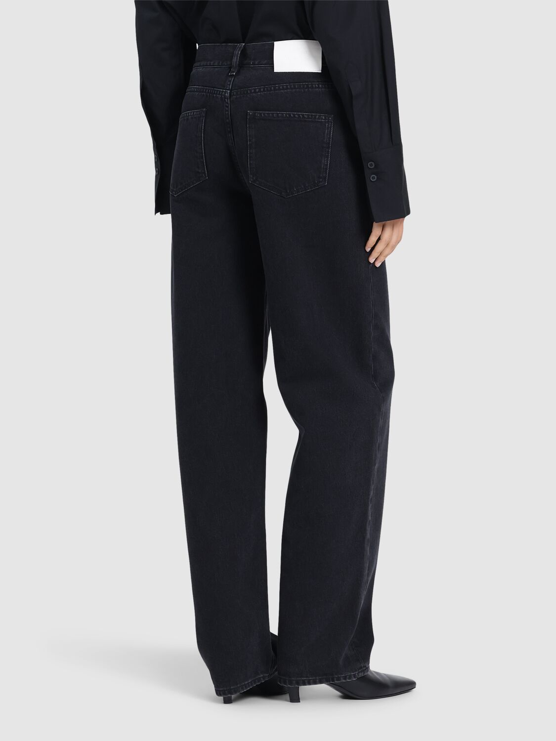 LOULOU STUDIO SAMUR COTTON DENIM JEANS 