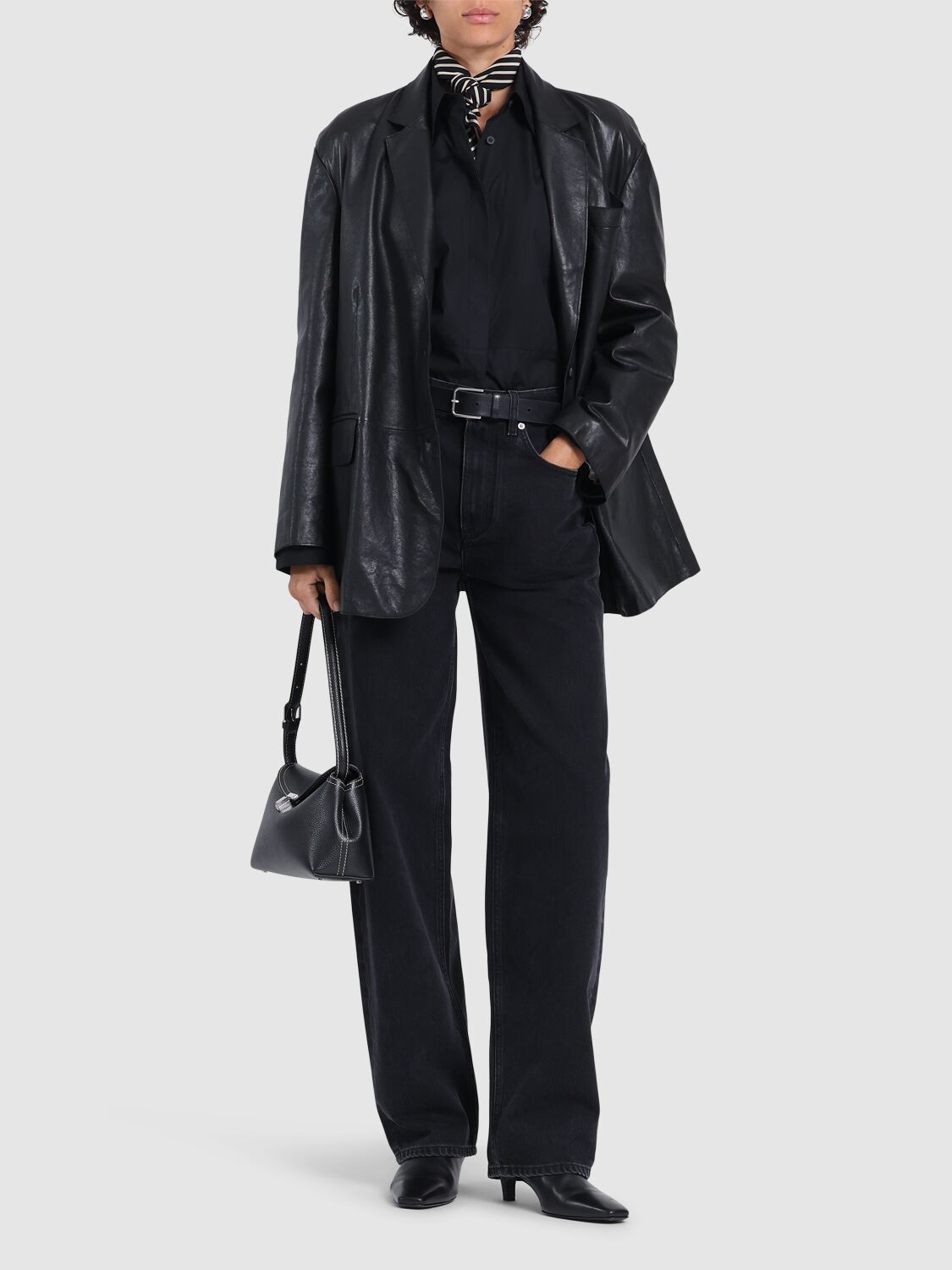 LOULOU STUDIO SAMUR COTTON DENIM JEANS 