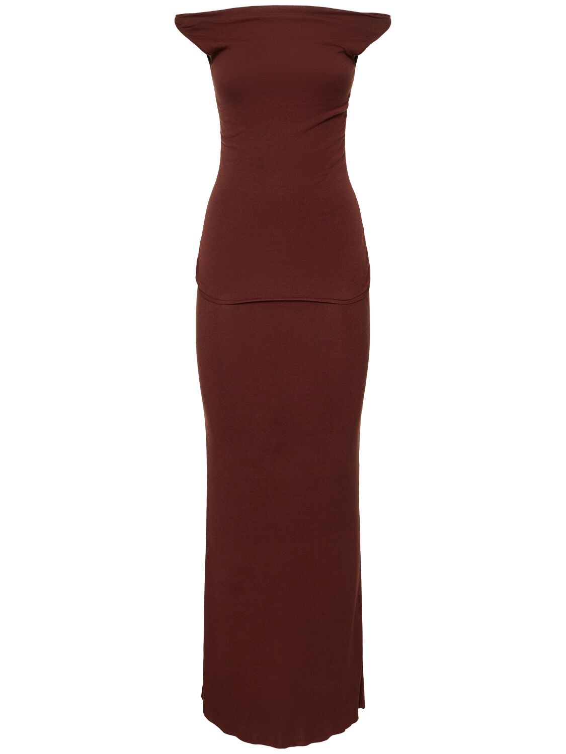 Lvr Exclusive Silk Viscose Long Dress