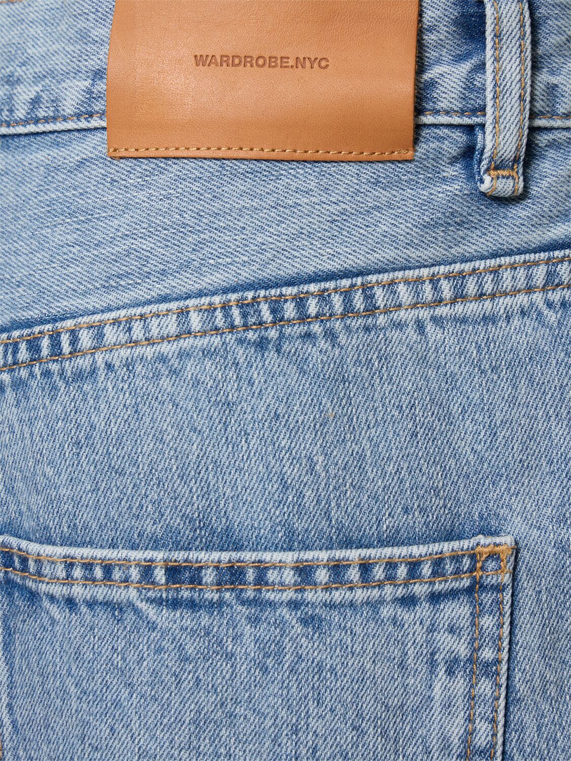 WARDROBE.NYC DENIM LOW RISE STRAIGHT JEANS 
