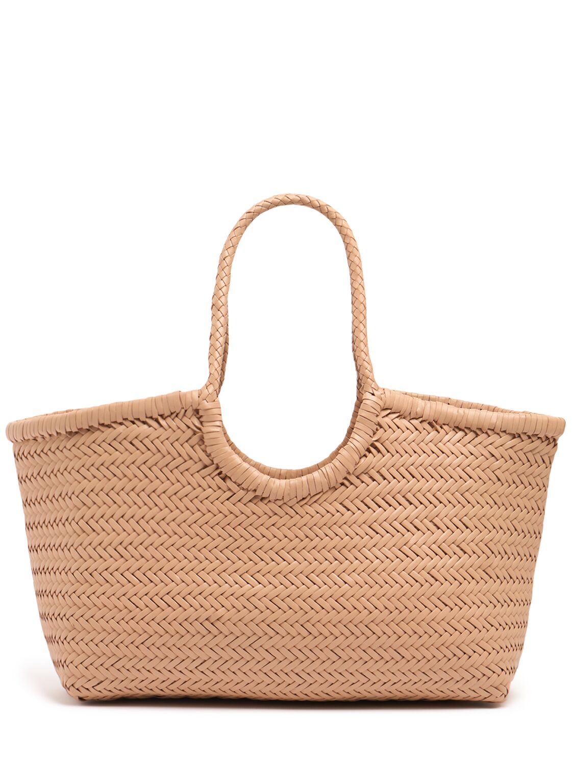 Grand Panier En Cuir Tressé Nantucket - DRAGON DIFFUSION - Modalova