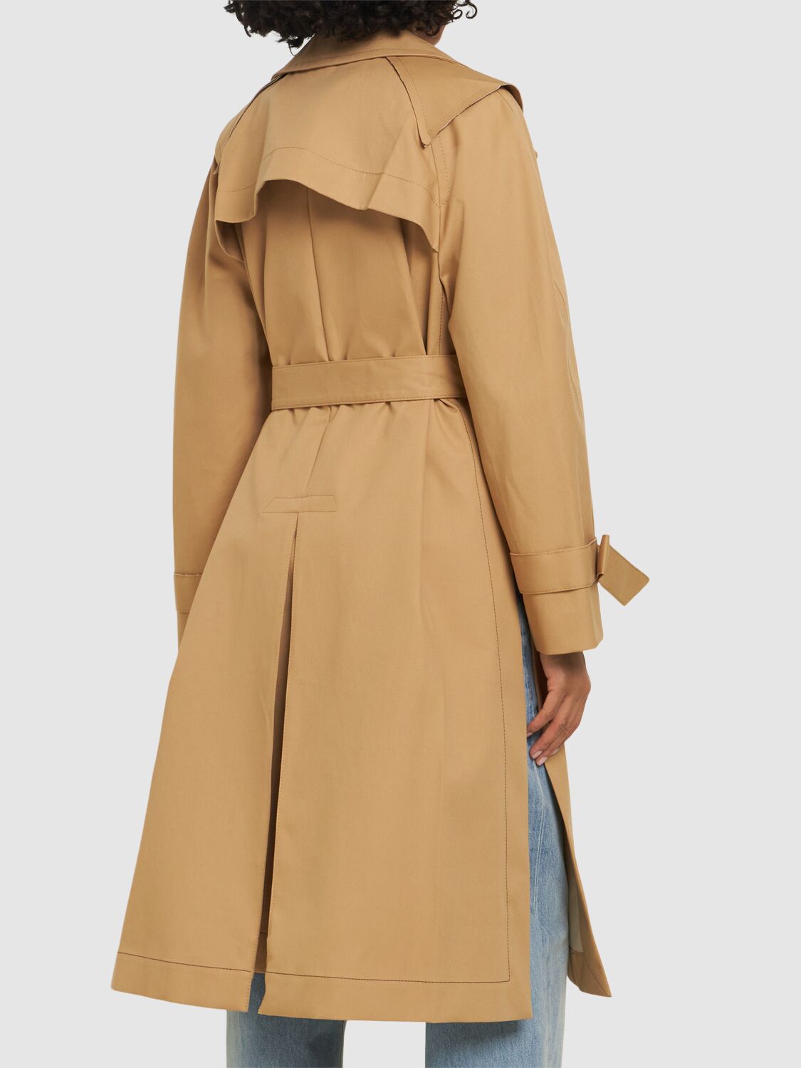 VICTORIA BECKHAM COTTON RAGLAN TRENCH COAT 