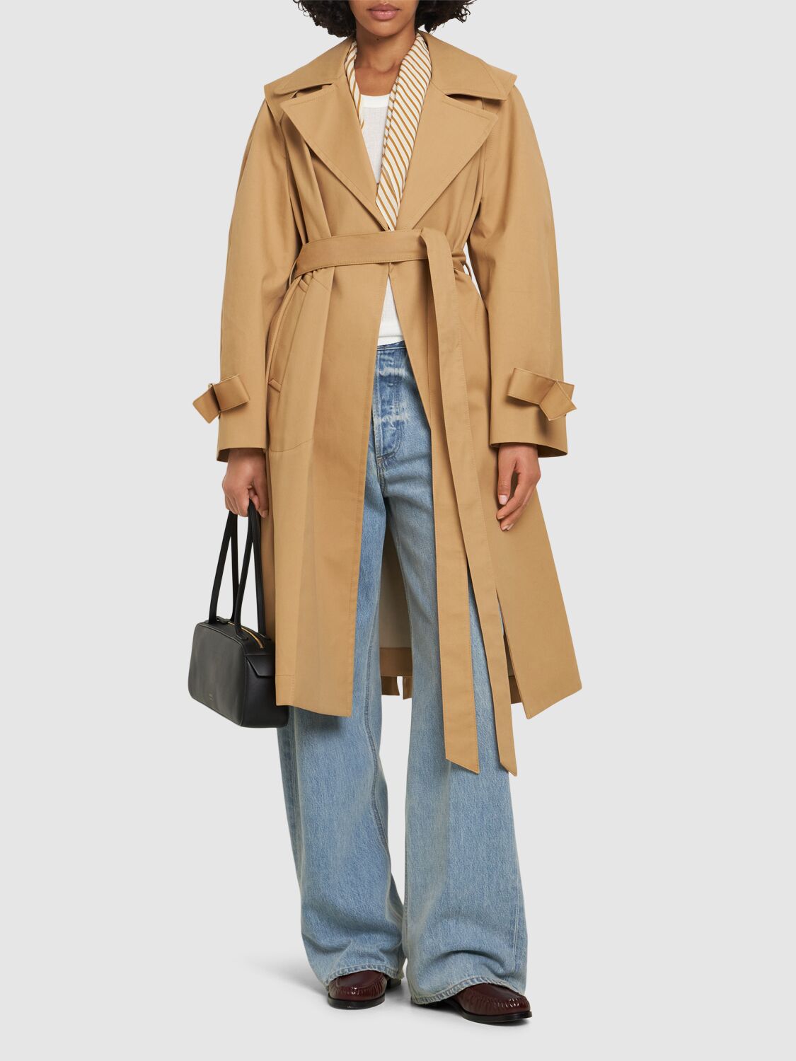 VICTORIA BECKHAM COTTON RAGLAN TRENCH COAT 