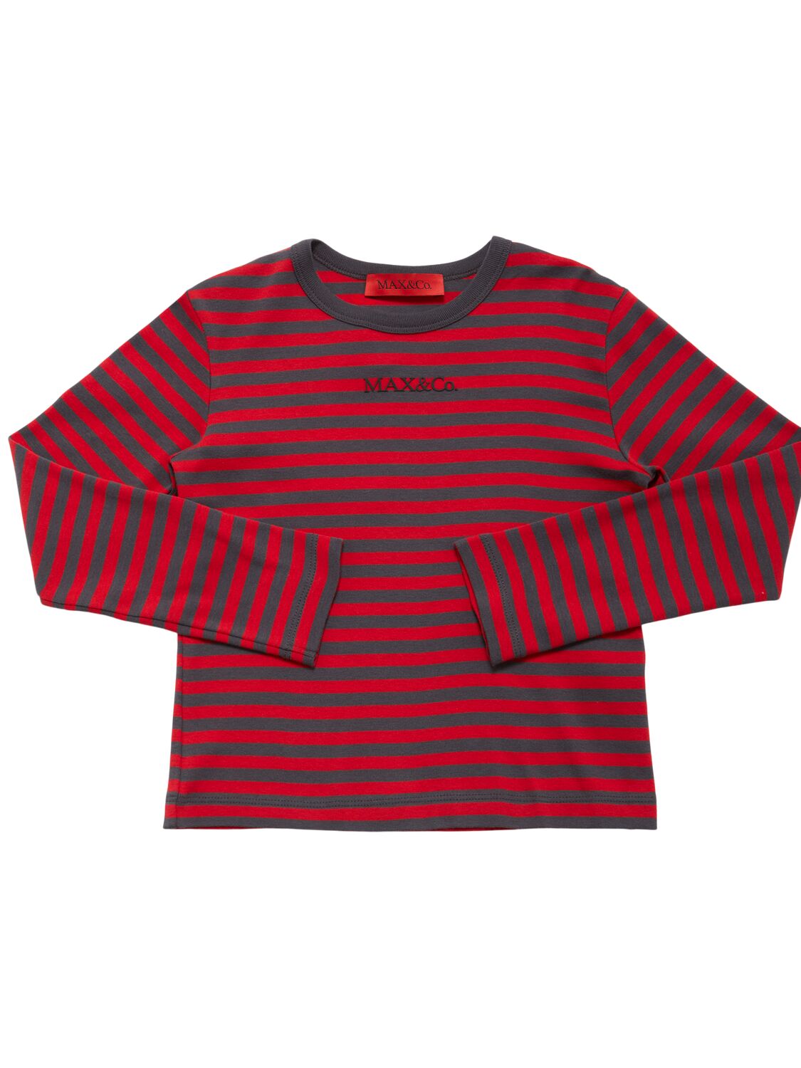 Max & Co Striped Cotton Jersey T-shirt In Multi