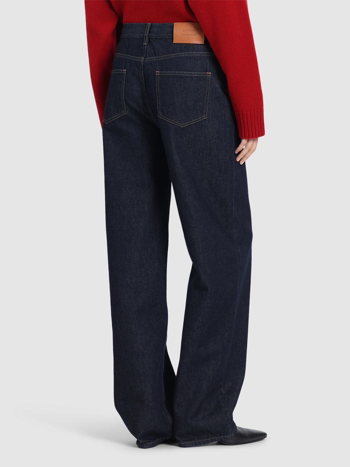 LOULOU STUDIO SAMUR COTTON DENIM JEANS 