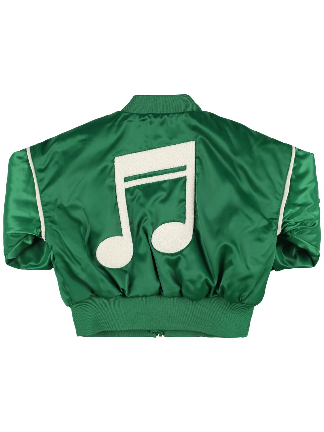 Mini Rodini Suede Satin Baseball Jacket