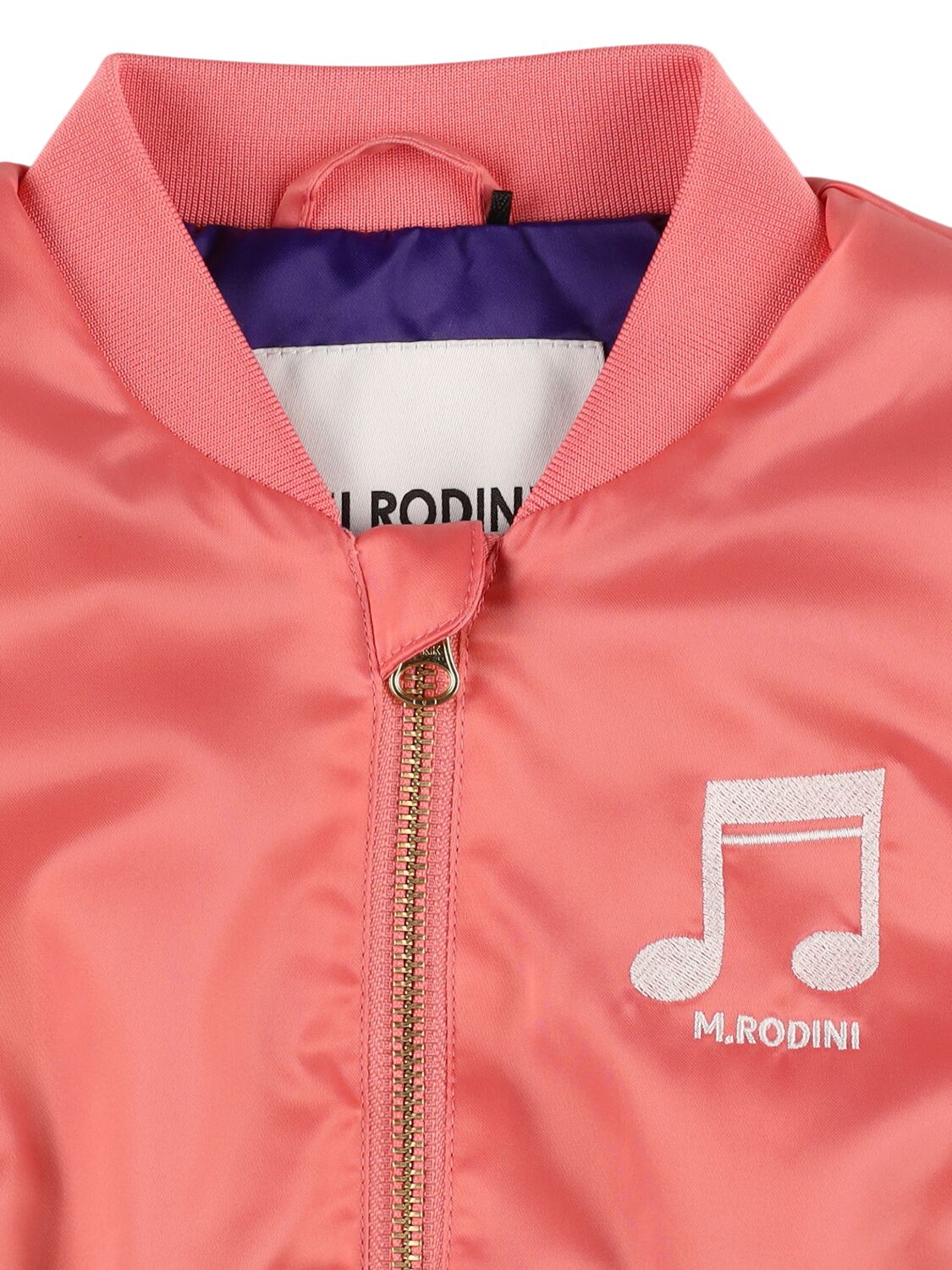 Mini Rodini Printed Satin Bomber Jacket