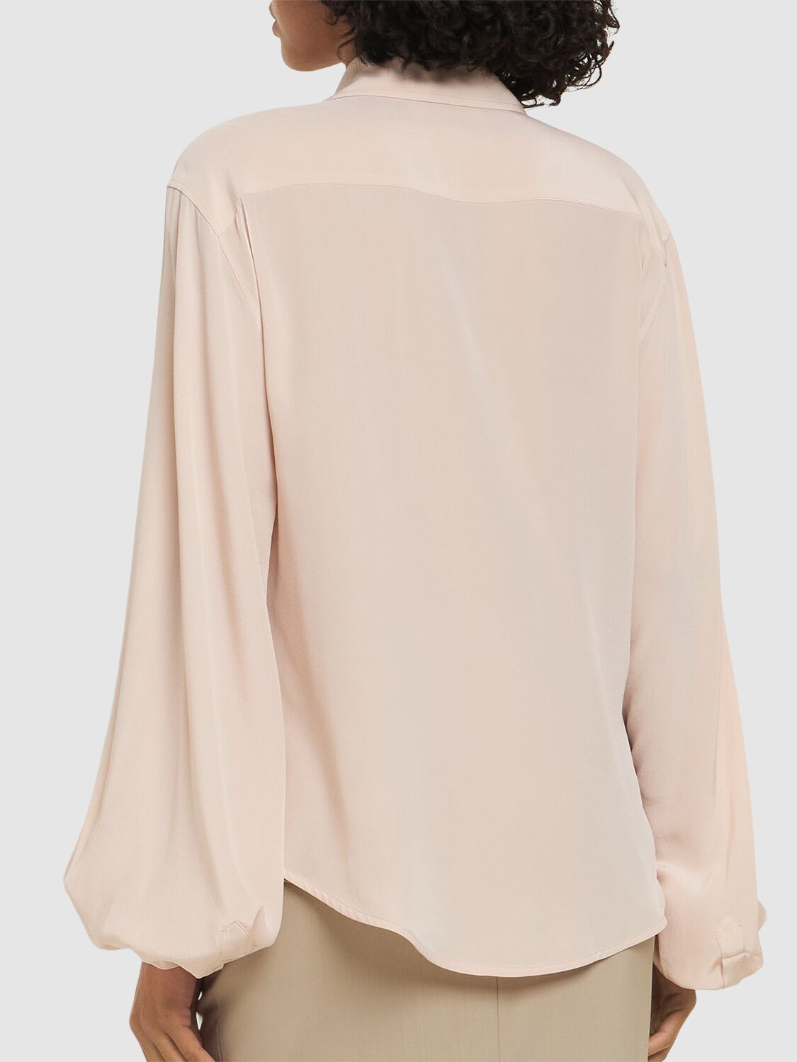 VICTORIA BECKHAM BLOUSON SILK SHIRT 