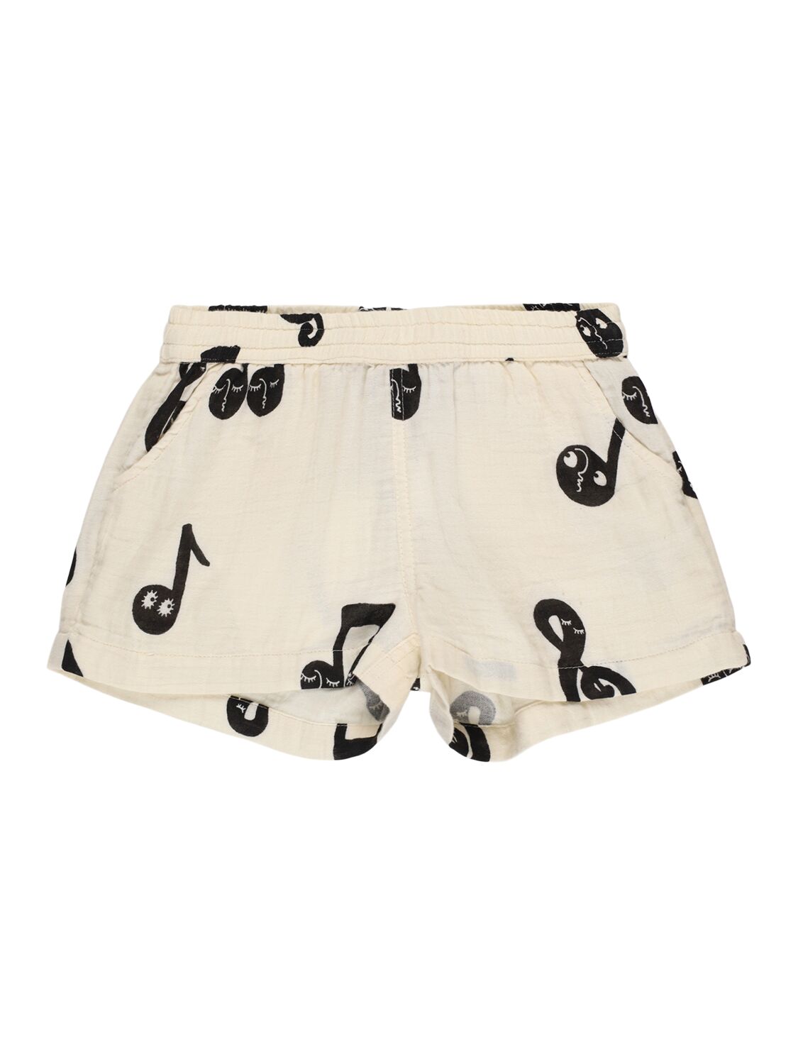 Mini Rodini Printed Cotton Muslin Shorts