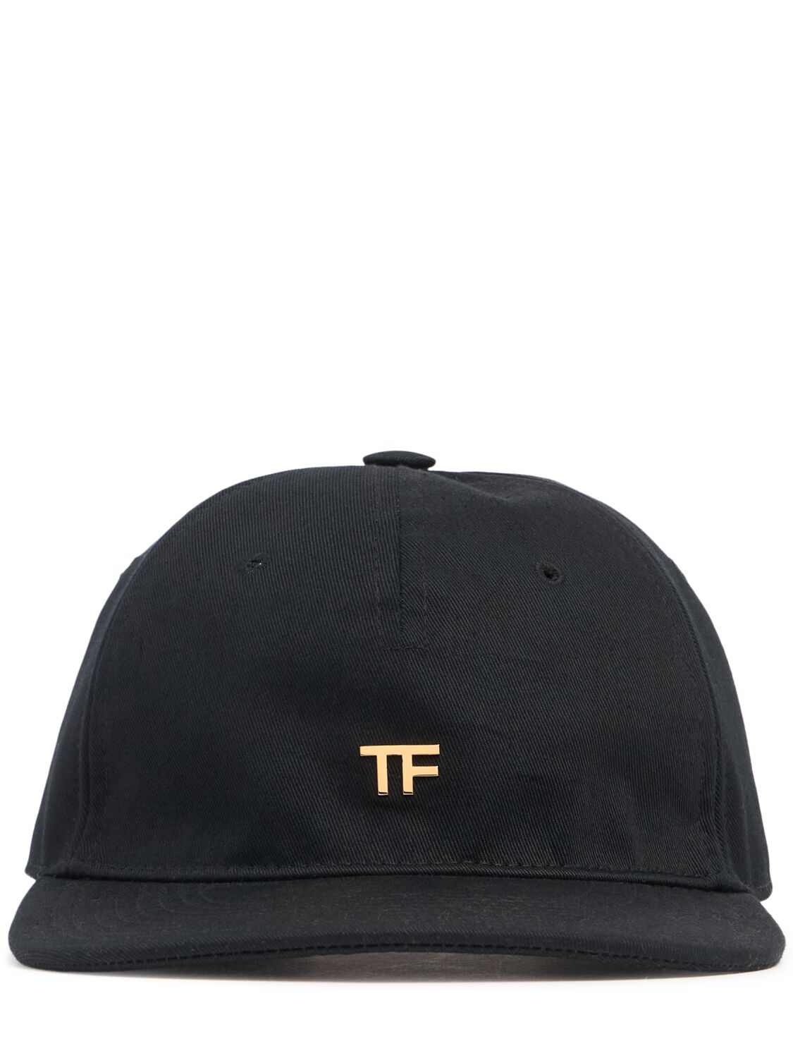 Shop Tom Ford Tf Cotton Canvas Baseball Cap In Black