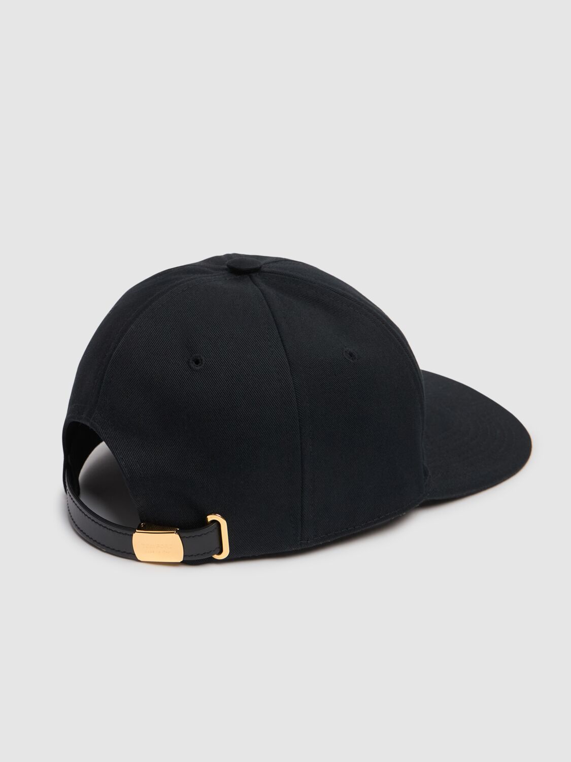 Shop Tom Ford Tf Cotton Canvas Baseball Cap In Black