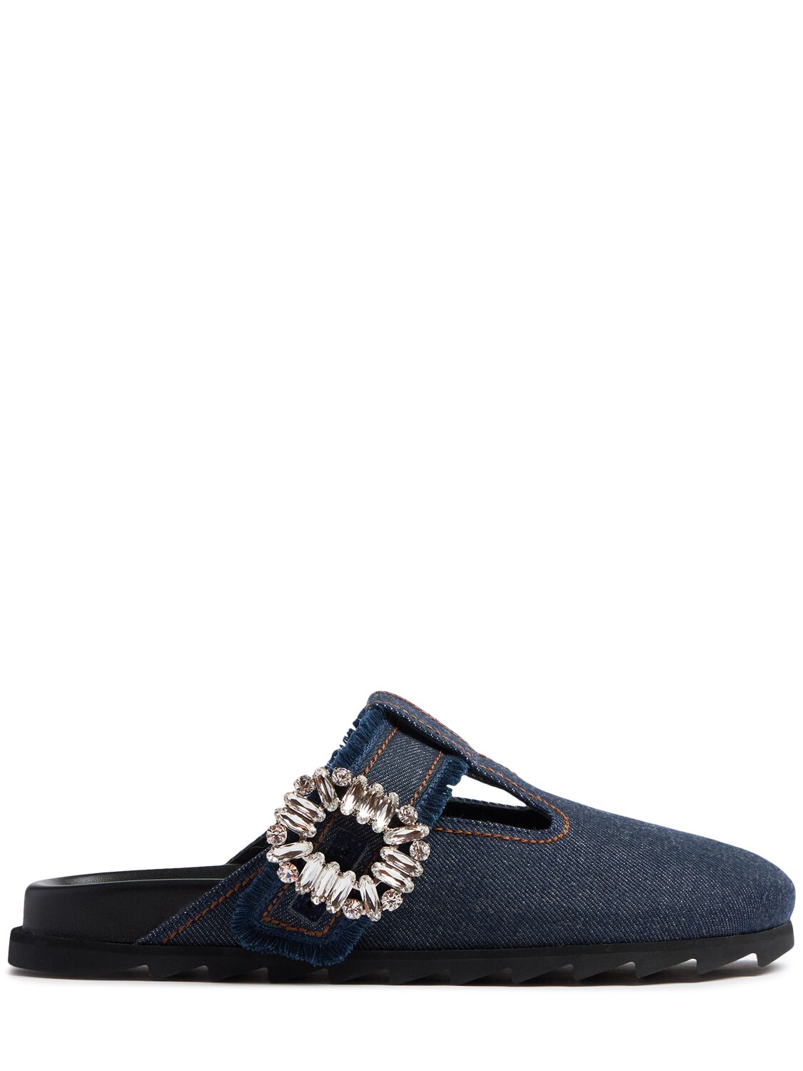 Slidy Viv Denim Mules - ROGER VIVIER - Modalova