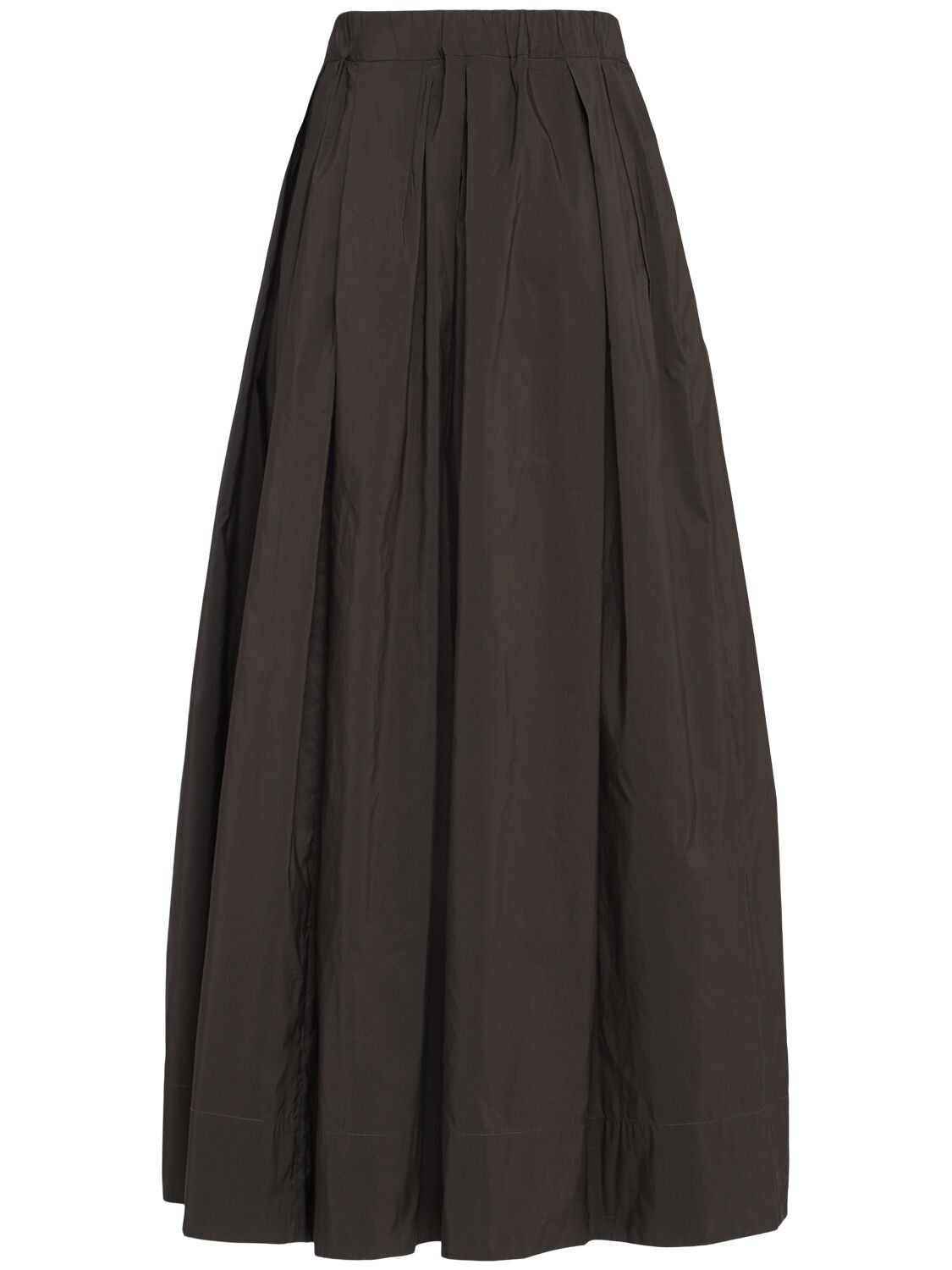 'S MAX MARA Aloe Cotton Blend Faille Long Skirt
