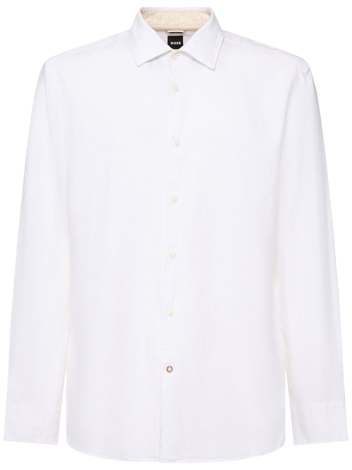 Camicia Kent In Lino E Cotone - BOSS - Modalova