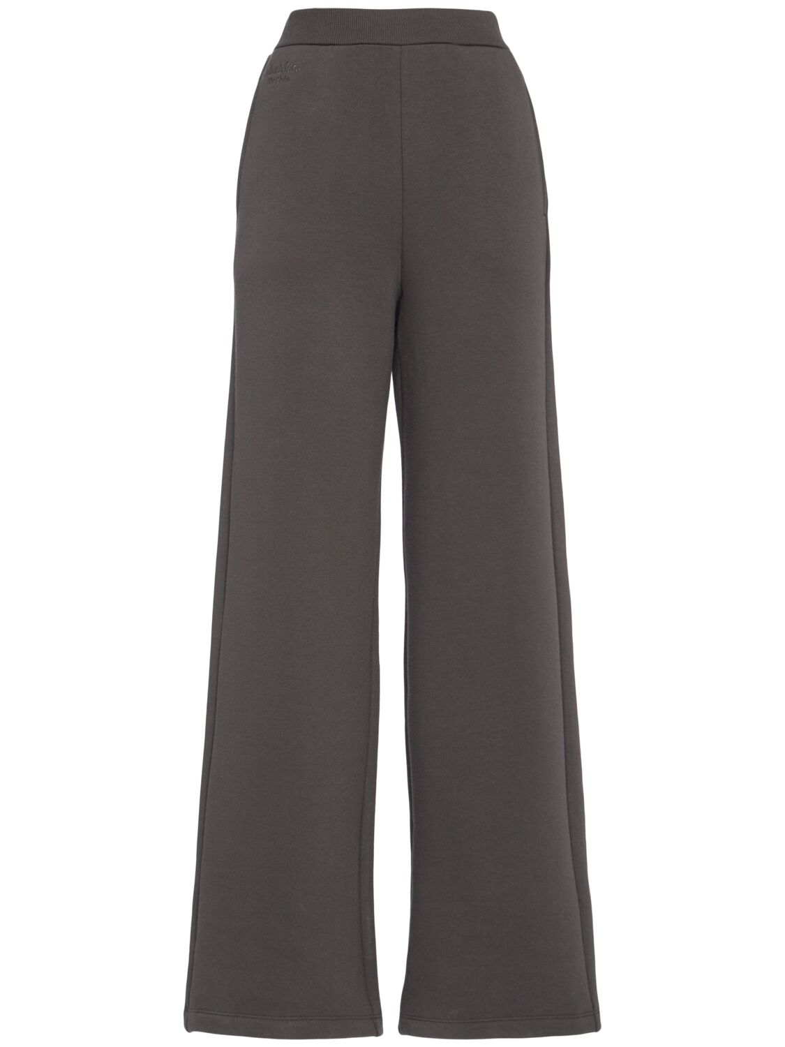 'S MAX MARA Pompeo Cotton Blend Jersey Wide Pants