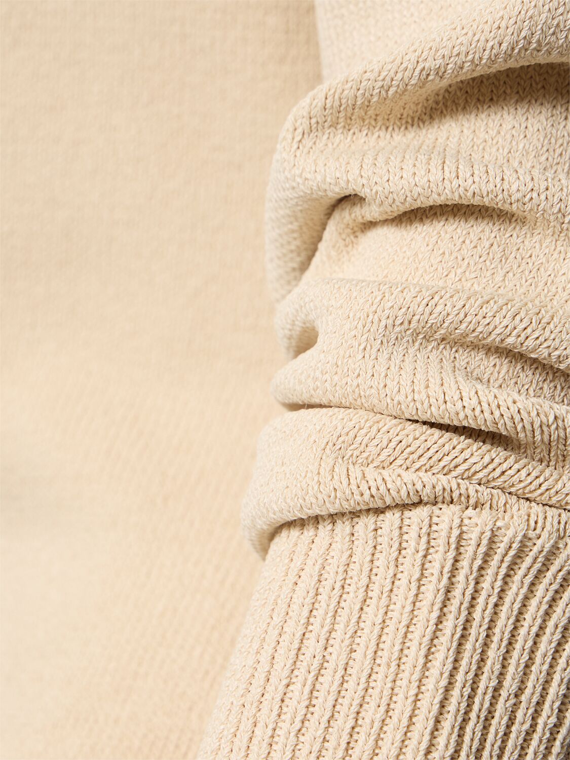 Entire Studios Deep V-neck Long Sleeve Knit Bodysuit