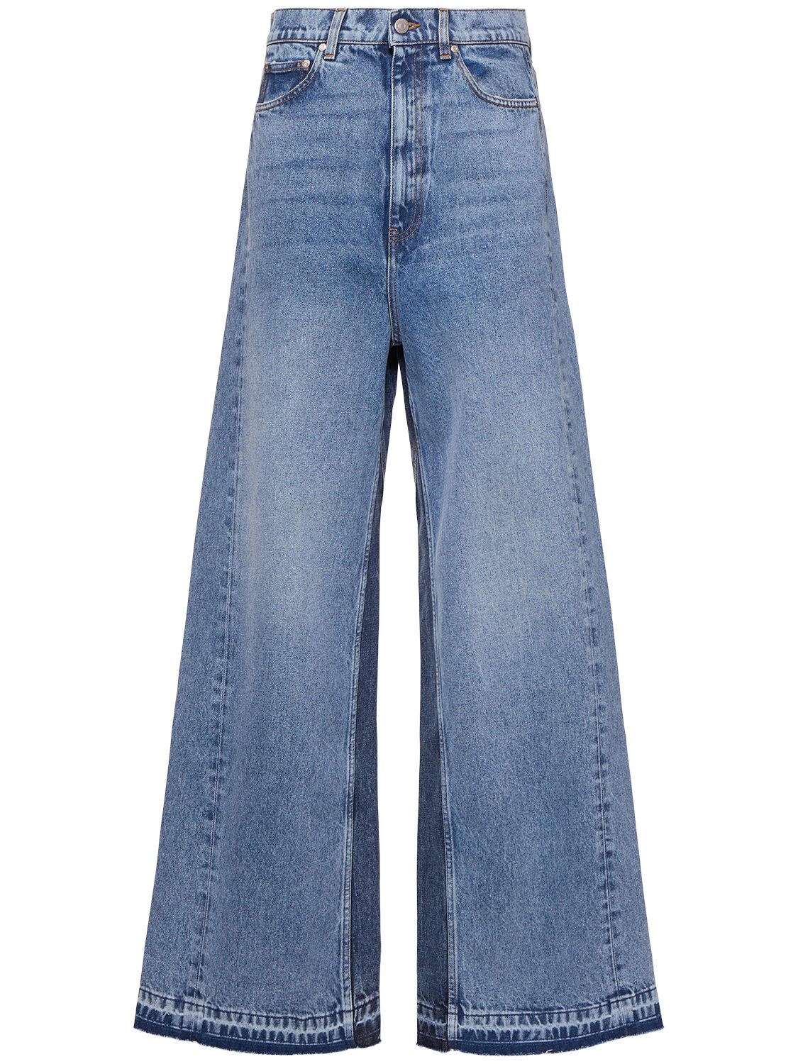 Stonewashed Wide Leg Jeans