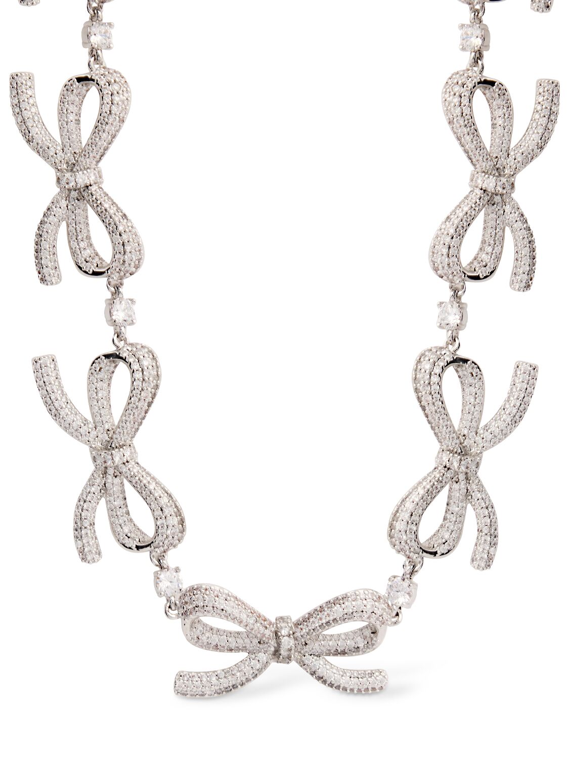 Collier Avec Nœuds En Cristaux - SELF-PORTRAIT - Modalova