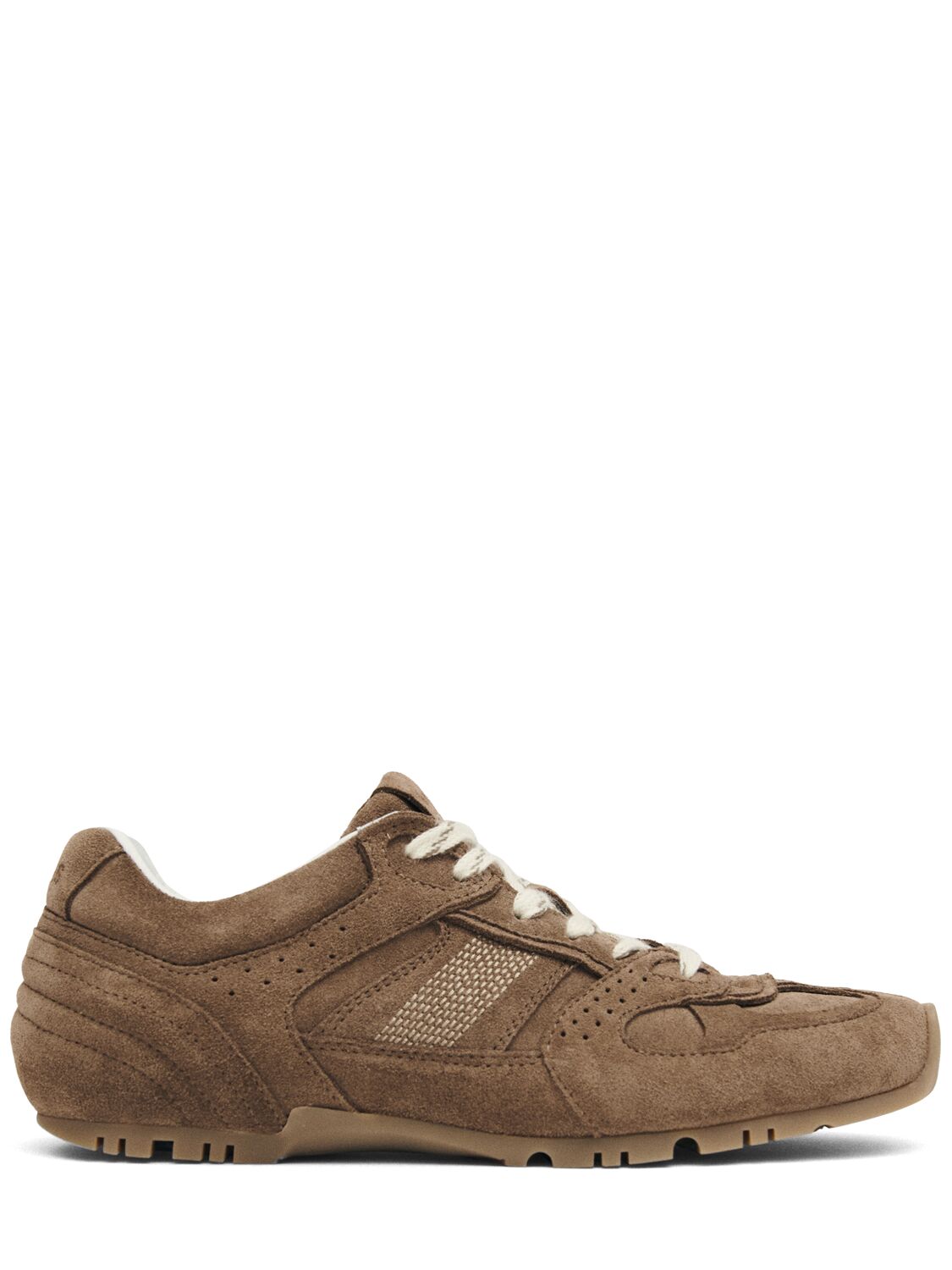 Suede Lace-up Sneakers