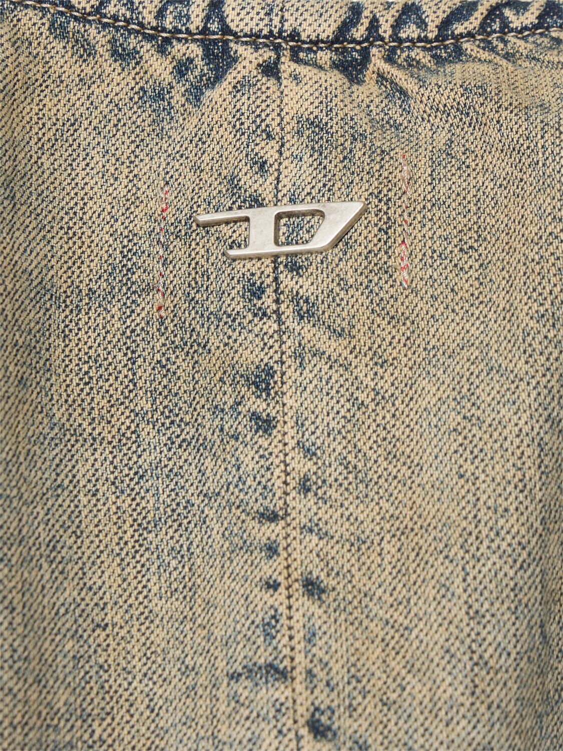 Diesel De-vern Denim Wrap Top