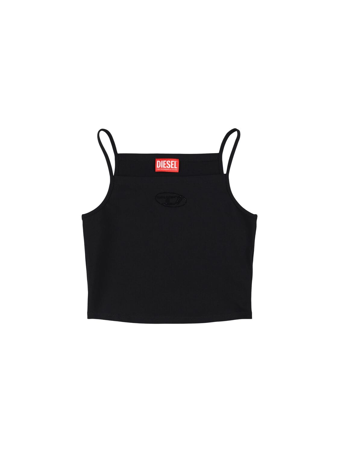 Cotton Jersey Tank Top W/ Logo