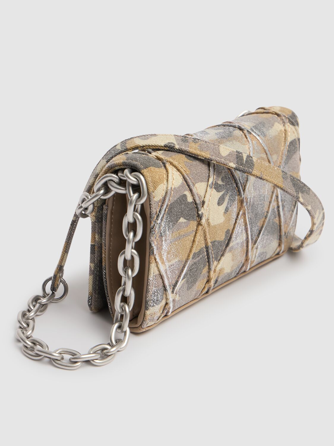 DIESEL CHARM-D CANVAS WALLET W/CHAIN 