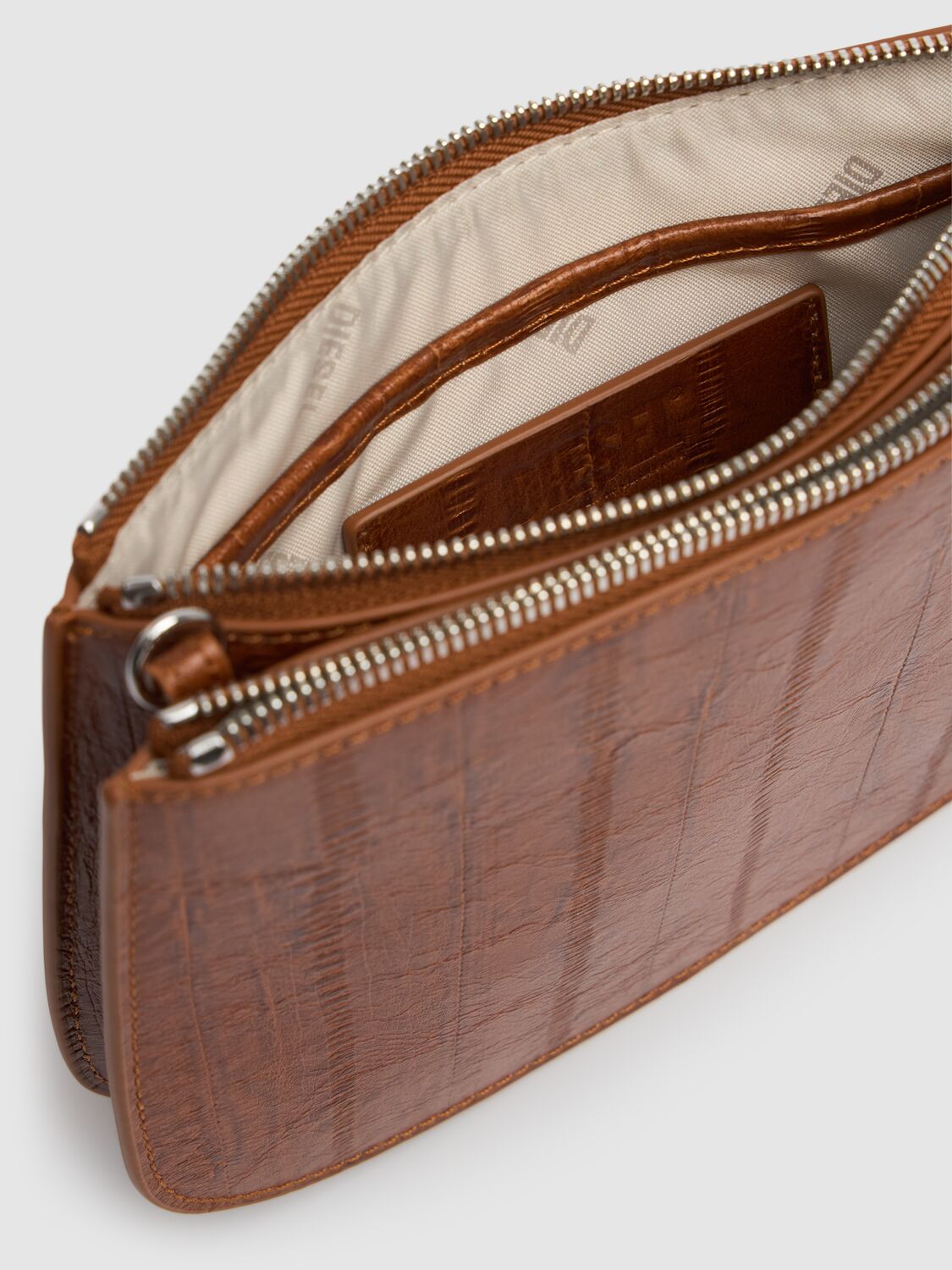 Diesel Twin Shoulder Bag With 2 Zippered Compartments