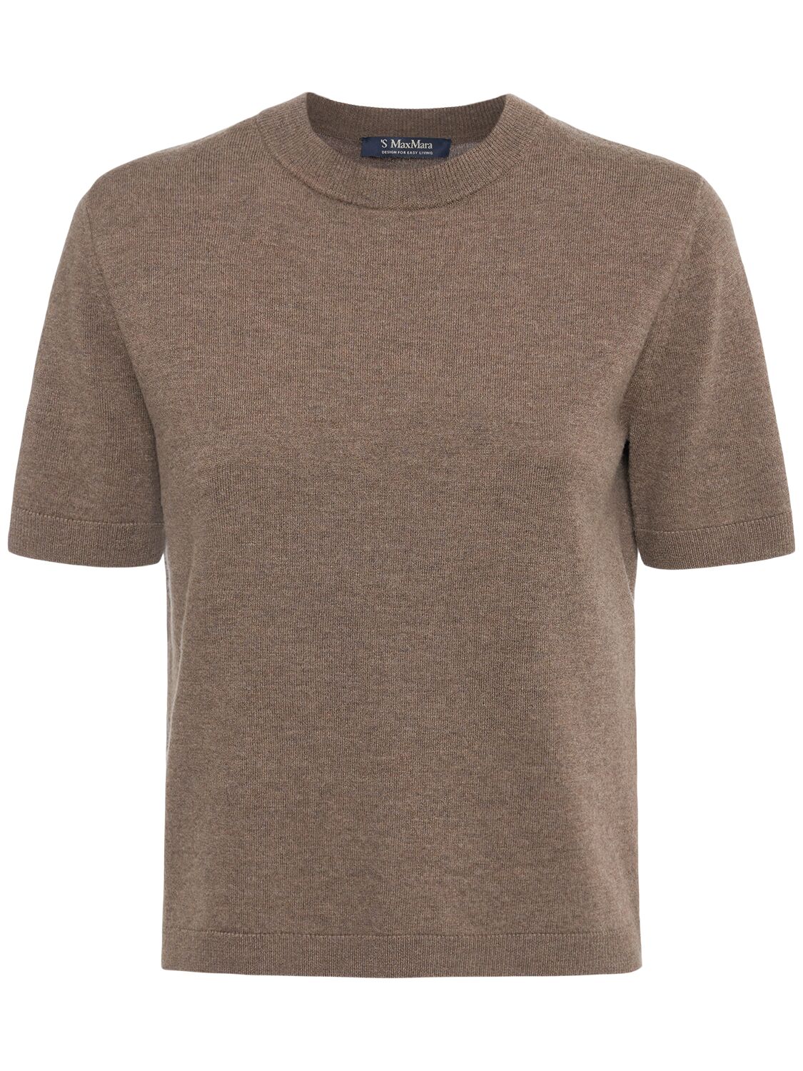 's Max Mara Just Short Sleeve Knit Crewneck Top