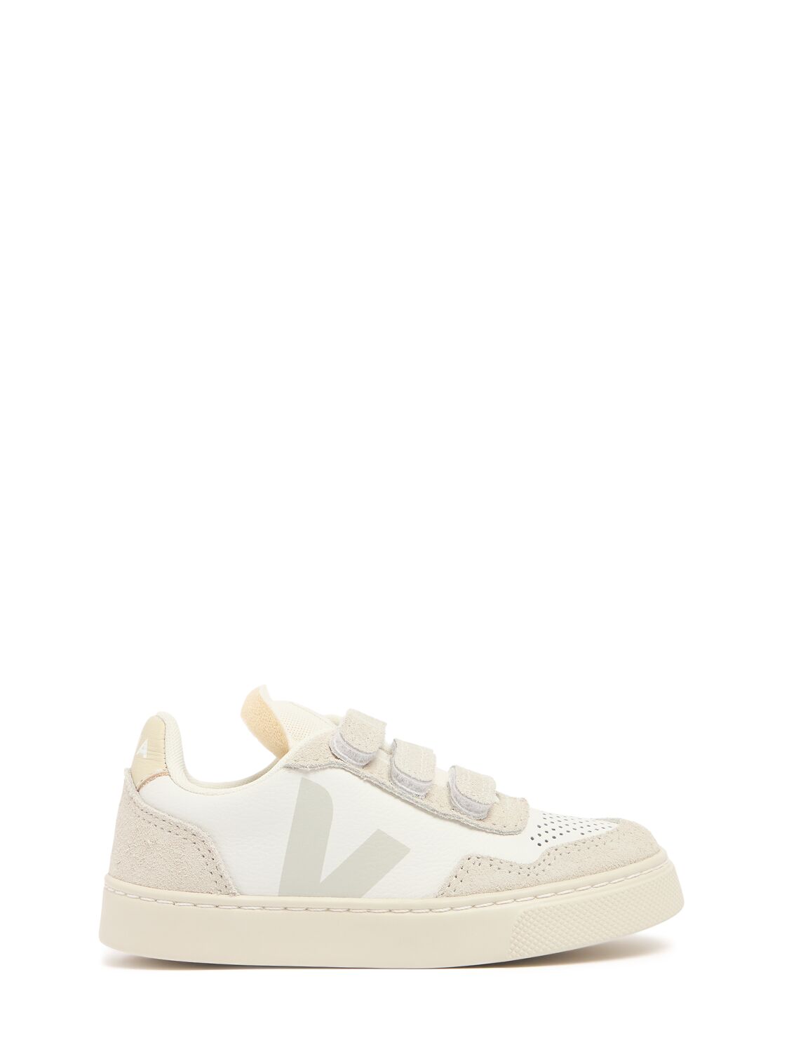 Veja V-90 Chrome-free Leather Sneakers In White