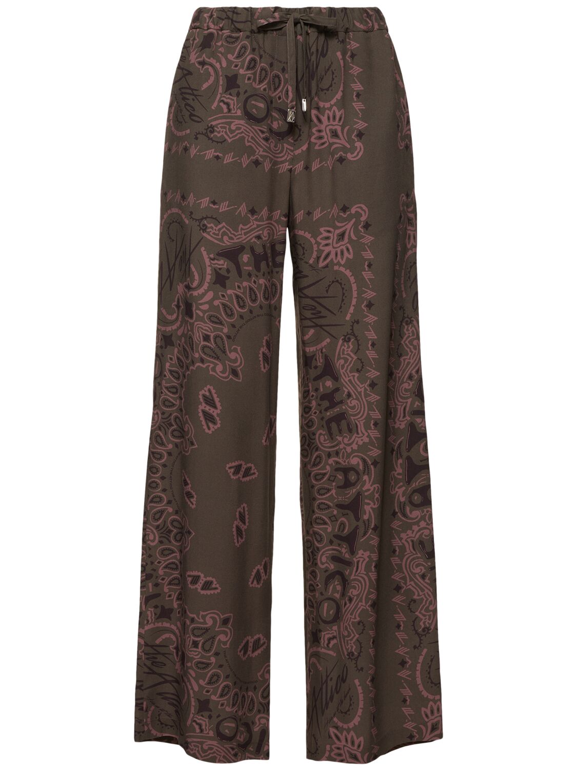 Pantalon En Mousseline Imprimé Bandana - THE ATTICO - Modalova