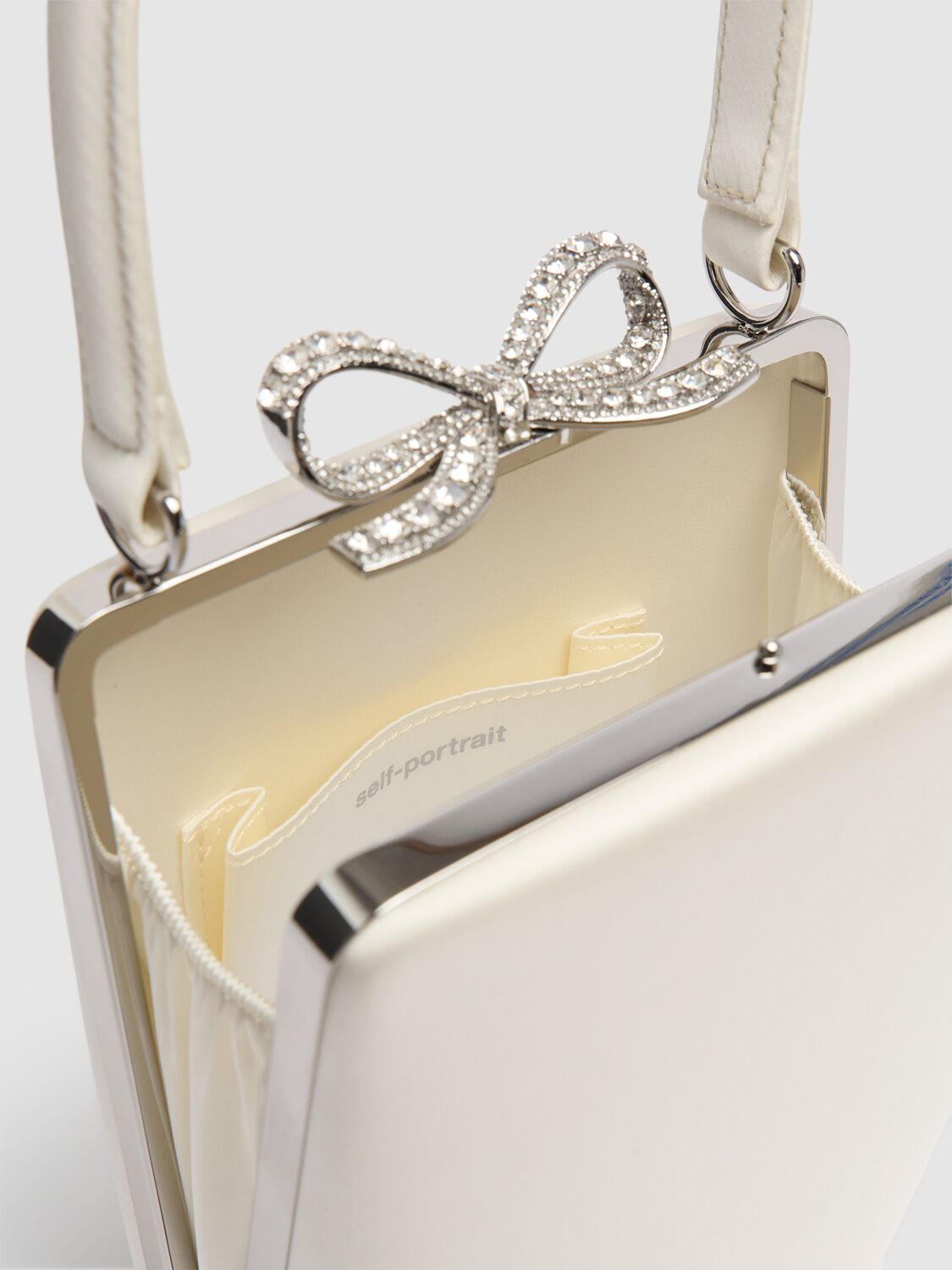Self-portrait Mini Bow Satin Bag