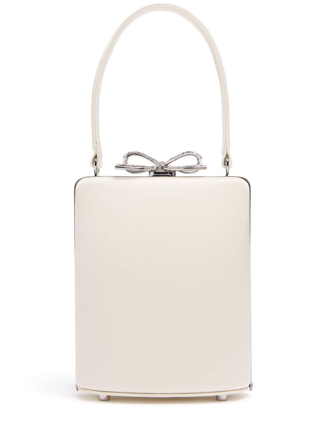 Sac Mini En Satin Détail Nœud - SELF-PORTRAIT - Modalova