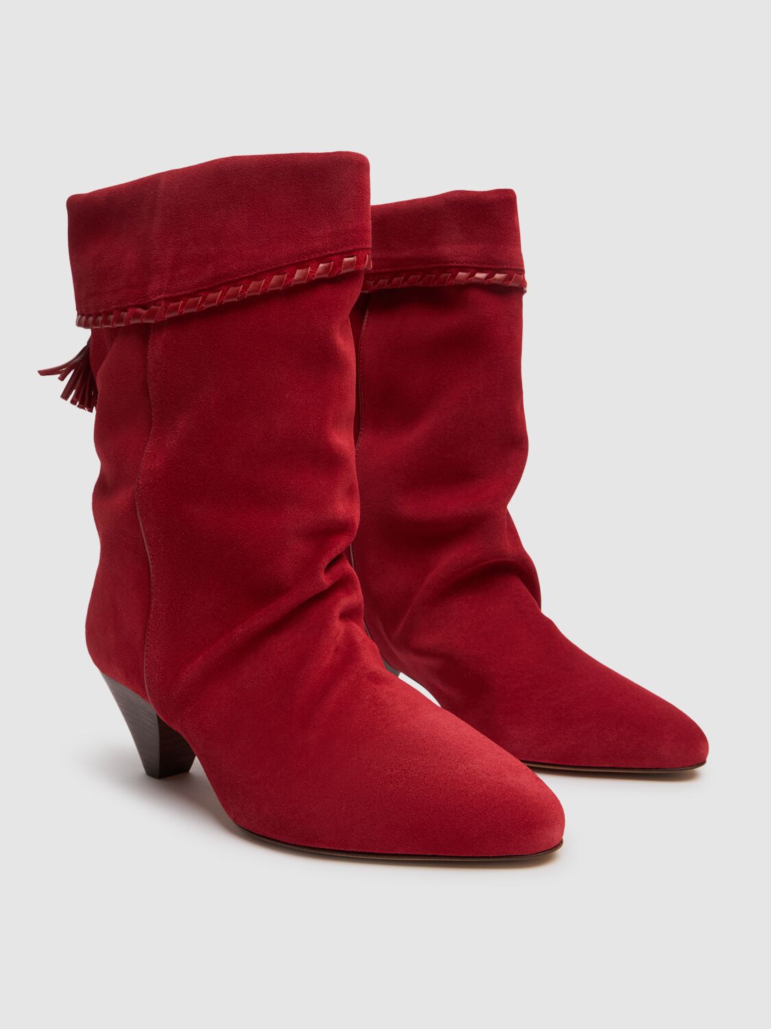 Isabel Marant Dalby Suede Cowboy Boots