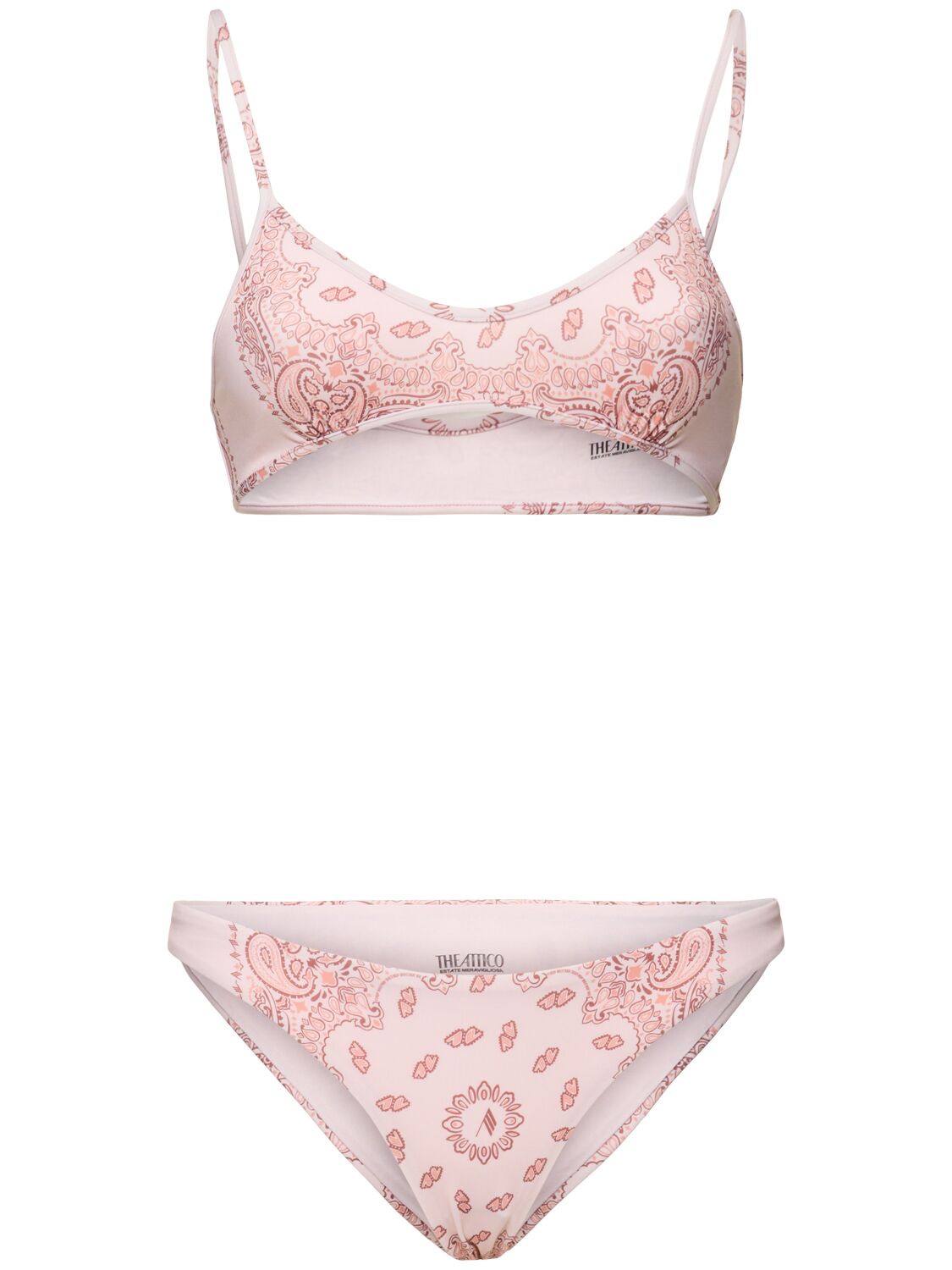 Bandana Print Lycra Bikini - THE ATTICO - Modalova