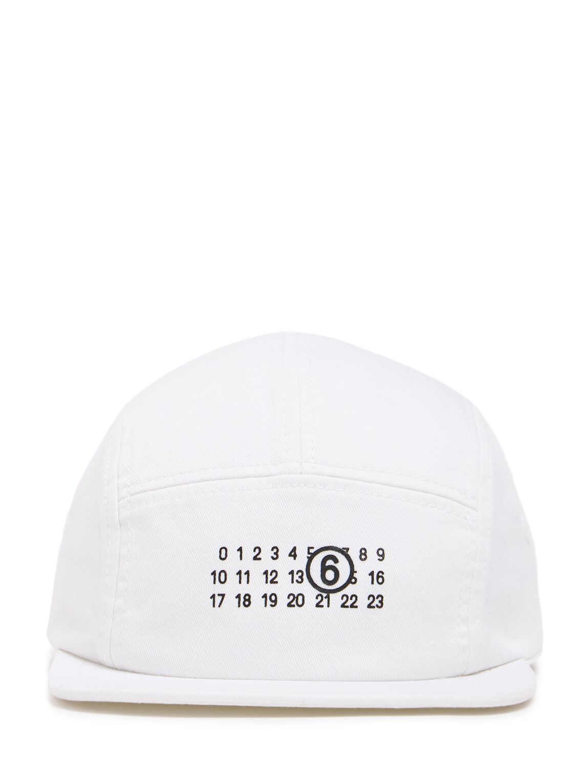 Mm6 Maison Margiela Printed Cotton Canvas Baseball Hat