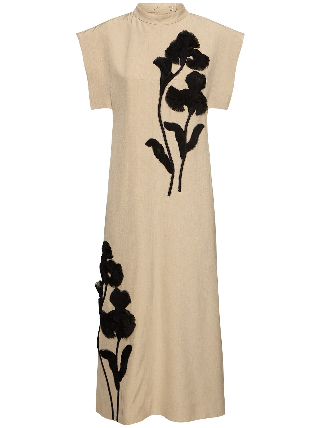Robe Mi-longue Brodée - JIL SANDER - Modalova