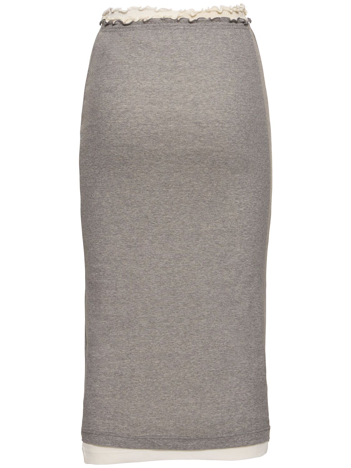 Shop Jil Sander 3-layer Jersey Midi Skirt
