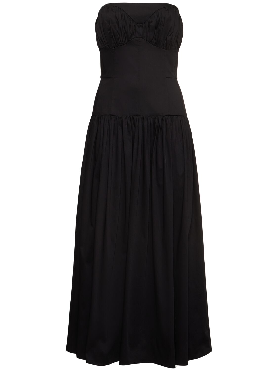 Shop Tove Lauryn Stretch Cotton Strapless Dress