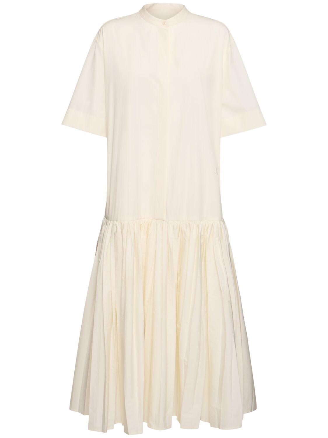 Robe Longue En Popeline - JIL SANDER - Modalova