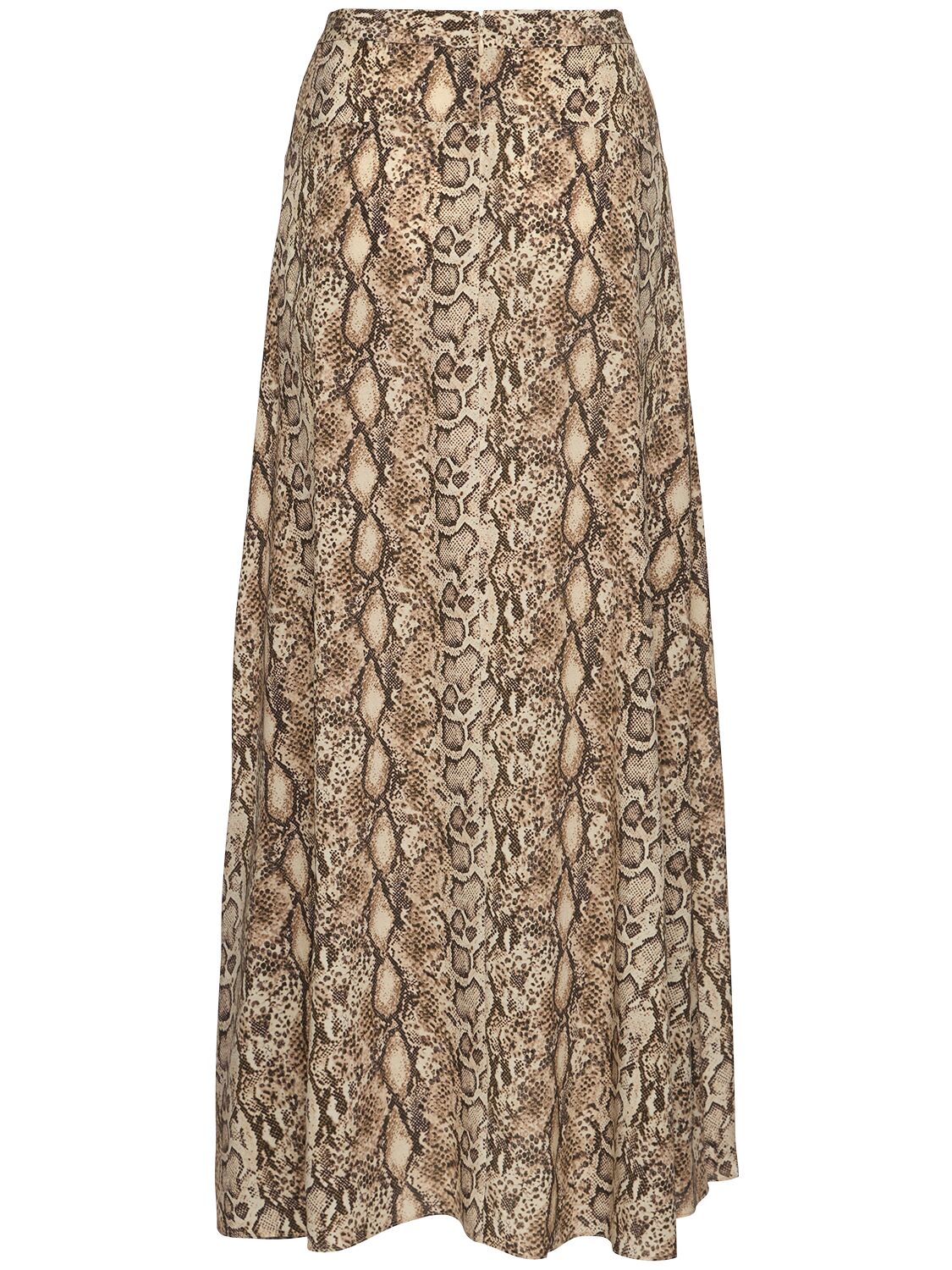 Isabel Marant Sakura Snakeskin-print A-line Maxi Skirt