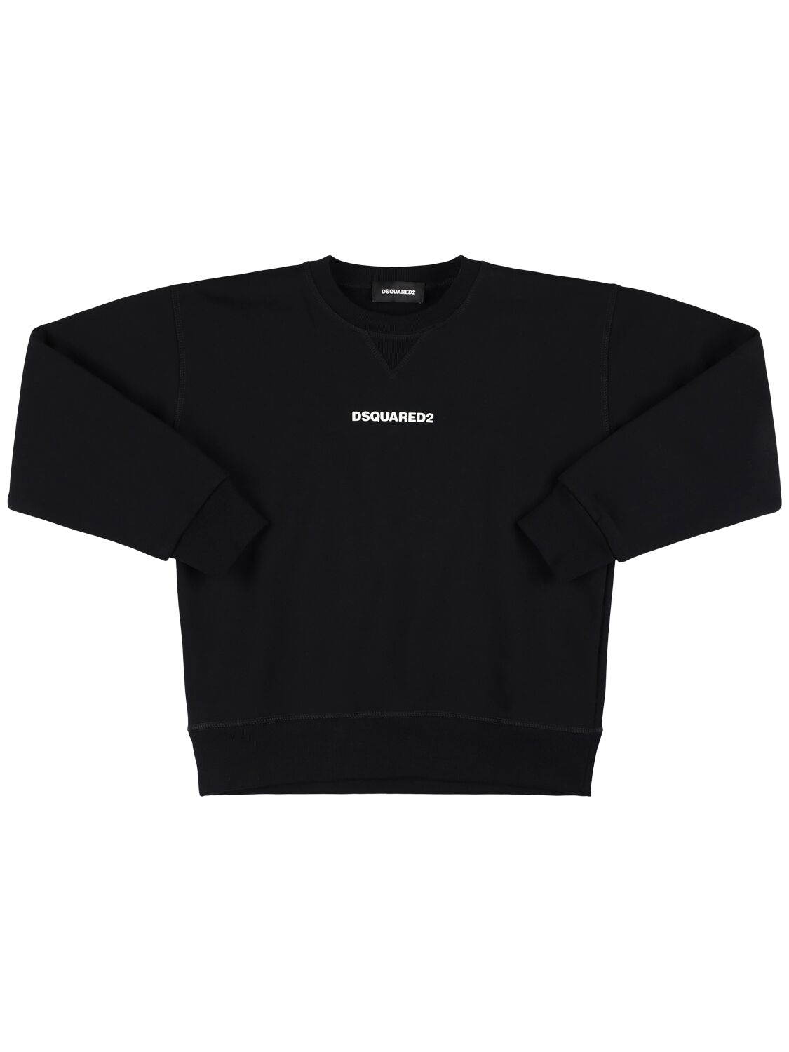 Dsquared2 Printed Cotton Crewneck Sweatshirt